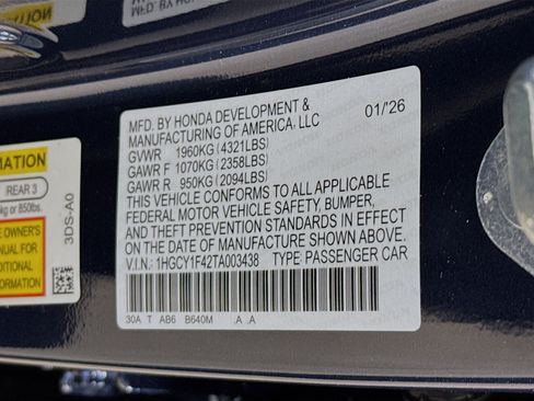 New 2026 Honda Accord SE image 37