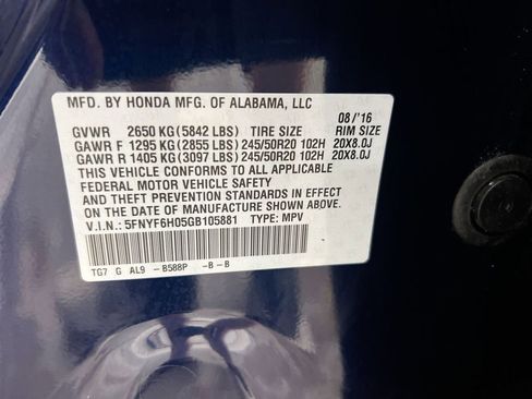 Used 2016 Honda Pilot Elite image 30
