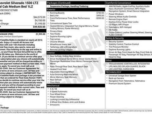 Used 2016 Chevrolet Silverado 1500 LTZ w/ Sport Package image 15