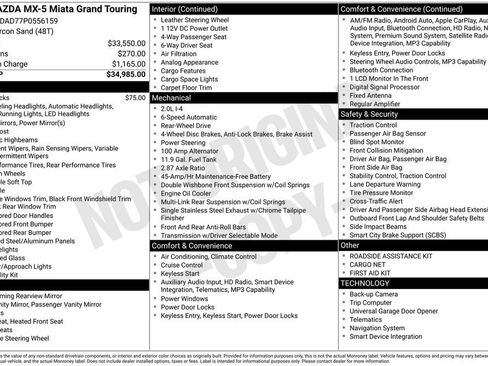 Used 2023 MAZDA MX-5 Miata Grand Touring image 4
