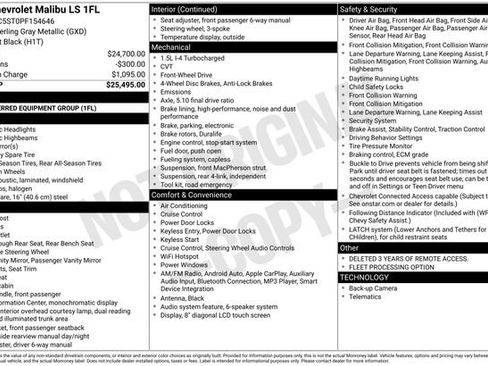 Used 2023 Chevrolet Malibu LS image 2