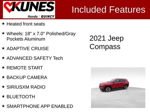 Used 2021 Jeep Compass Limited AWD/4WD image 3