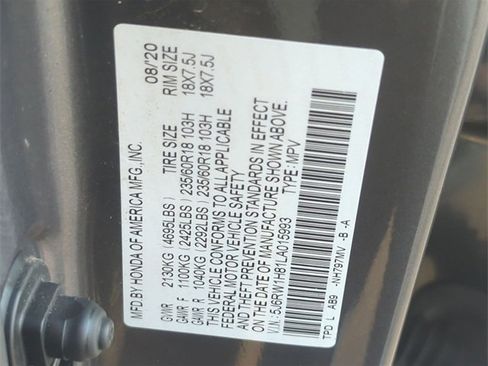 Used 2020 Honda CR-V EX-L image 29