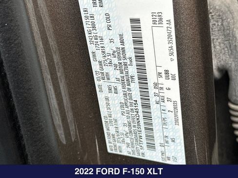 Used 2022 Ford F150 XLT w/ Equipment Group 302A High AWD/4WD image 32