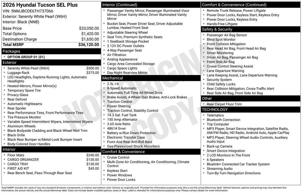 New 2026 Hyundai Tucson SEL Plus AWD/4WD image 4