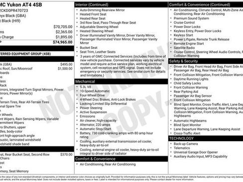 Used 2023 GMC Yukon AT4 image 3