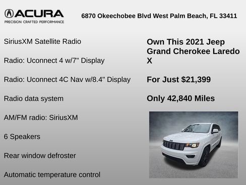 Used 2021 Jeep Grand Cherokee Laredo X image 30