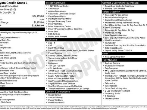 Used 2025 Toyota Corolla Cross L FWD image 8