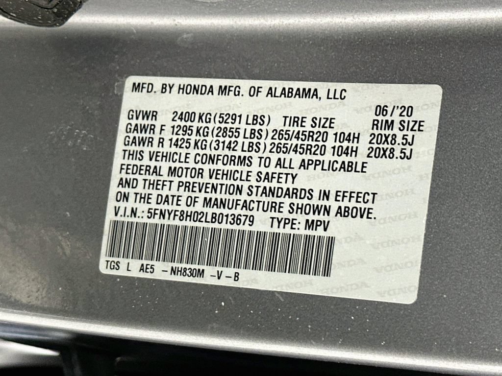 Certified 2020 Honda Passport Elite image 27
