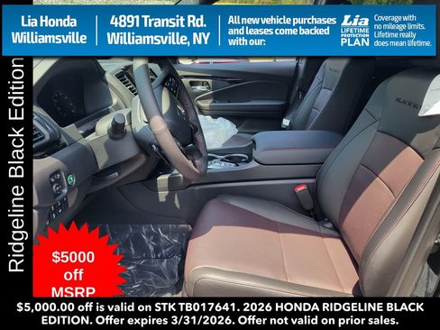 New 2026 Honda Ridgeline Black Edition image 14