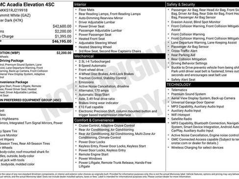 Used 2024 GMC Acadia Elevation w/ Black Edition FWD image 44