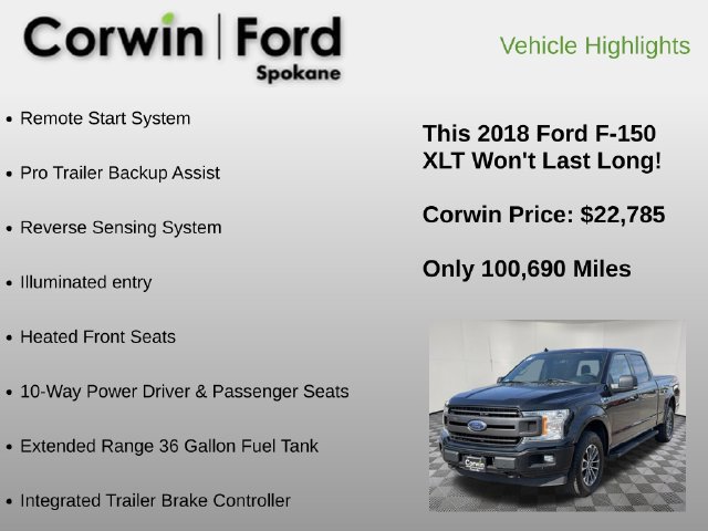 Used 2018 Ford F150 XLT w/ Equipment Group 302A Luxury AWD/4WD image 30