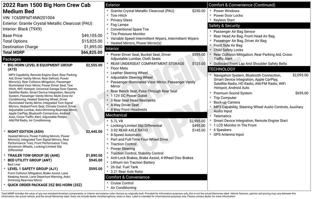 Used 2022 RAM 1500 Big Horn AWD/4WD image 2