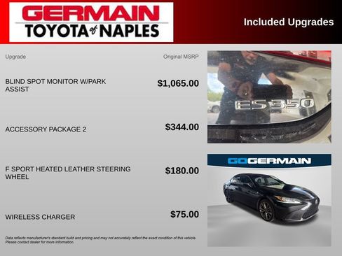 Used 2019 Lexus ES 350 F Sport w/ Accessory Package 2 FWD image 25