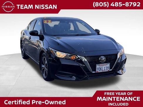 Certified 2022 Nissan Sentra SV w/ All-Weather Package FWD image 1
