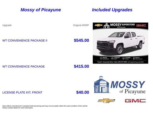 Used 2024 Chevrolet Colorado W/T w/ WT Convenience Package II AWD/4WD image 7