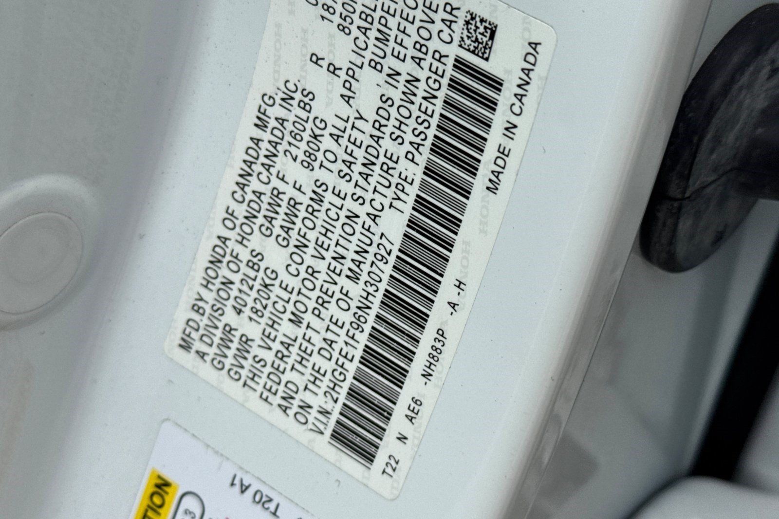 Certified 2022 Honda Civic Touring image 27