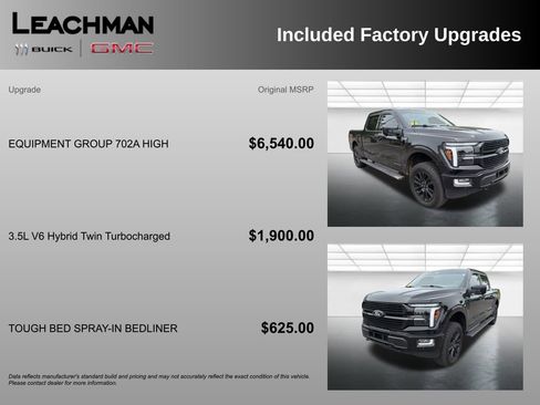 Used 2025 Ford F150 Platinum w/ Equipment Group 702A High AWD/4WD image 10