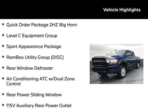 Used 2022 RAM 2500 Big Horn w/ Level C Equiment Group image 5