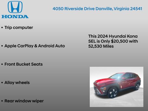 Used 2024 Hyundai Kona SEL AWD/4WD image 17