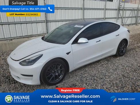 Used 2021 Tesla Model 3 Standard Range Plus RWD image 1