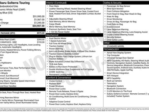 Used 2024 Subaru Solterra w/ Touring Package AWD/4WD image 19