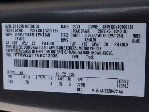 Used 2022 Ford F250 Platinum w/ Tremor Off-Road Package image 67