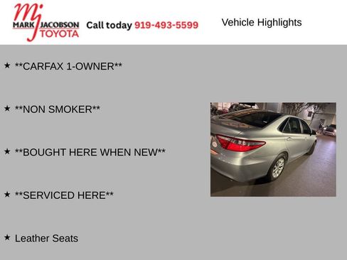 Used 2016 Toyota Camry LE image 5