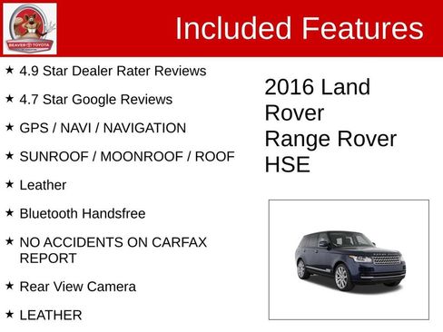 Used 2016 Land Rover Range Rover HSE AWD/4WD image 4