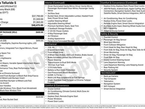 Used 2023 Kia Telluride S w/ S Sunroof Package FWD image 45
