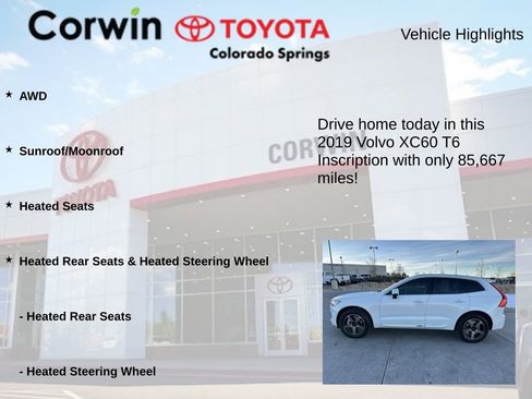 Used 2019 Volvo XC60 T6 Inscription w/ Protection Package Premier image 7