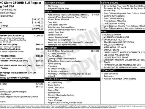 Used 2024 GMC Sierra 3500 SLE w/ SLE Convenience Package AWD/4WD image 16