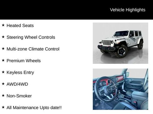 Used 2021 Jeep Wrangler Unlimited Rubicon w/ Uconnect 4C Nav & Sound Group AWD/4WD image 26