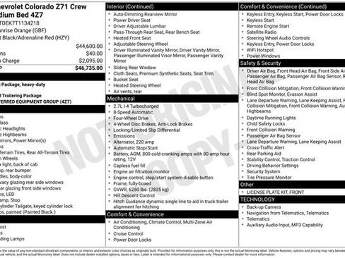 New 2026 Chevrolet Colorado Z71 AWD/4WD image 1