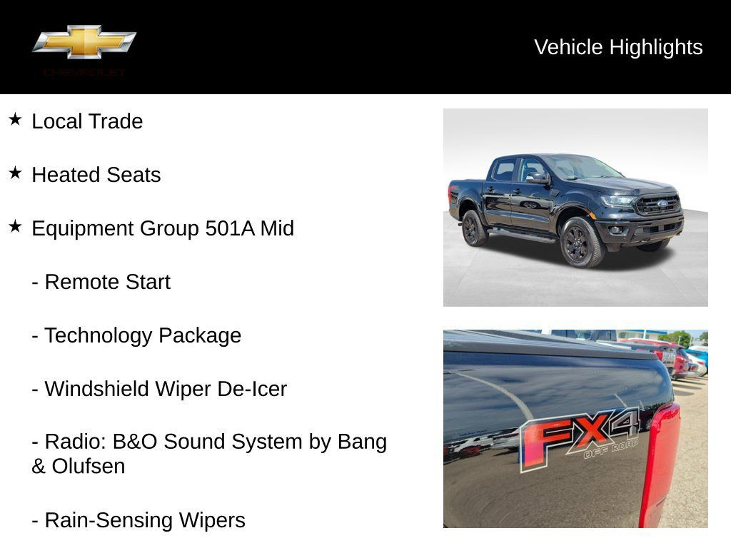 Used 2019 Ford Ranger Lariat w/ Black Appearance Package AWD/4WD image 18