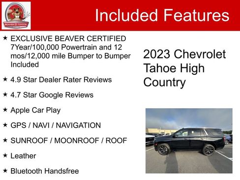 Used 2023 Chevrolet Tahoe High Country image 5