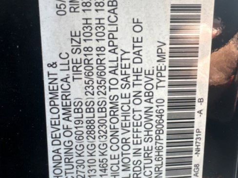 Used 2023 Honda Odyssey EX-L image 2