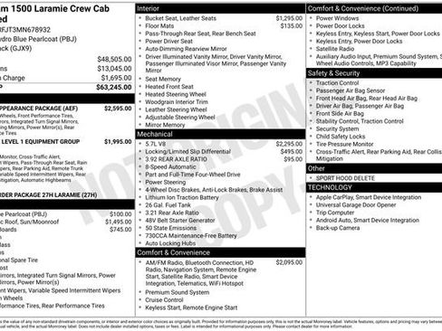 Used 2021 RAM 1500 Laramie w/ Sport Appearance Package image 34