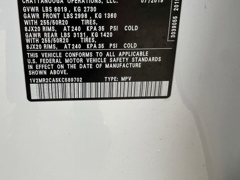 Used 2019 Volkswagen Atlas SEL AWD/4WD image 37