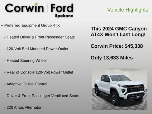 Used 2024 GMC Canyon AT4X image 24