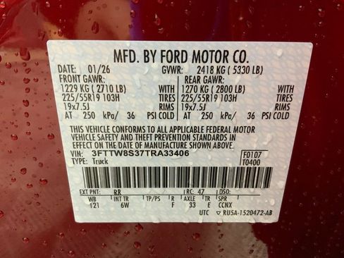 New 2026 Ford Maverick Lariat w/ Black Appearance Package image 38