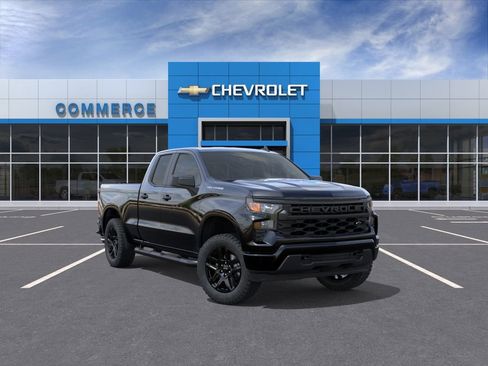 New 2026 Chevrolet Silverado 1500 Custom w/ Turbomax Blackout Package AWD/4WD image 1