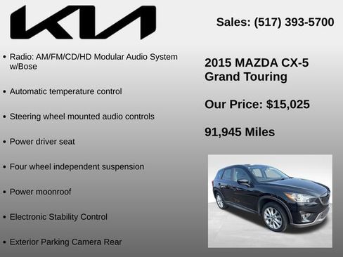 Used 2015 MAZDA CX-5 Grand Touring FWD image 5