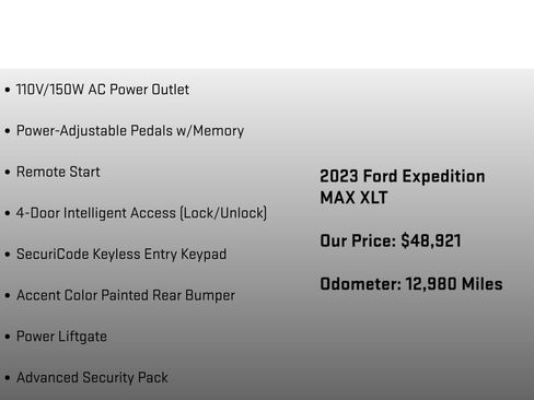 Used 2023 Ford Expedition Max XLT image 30