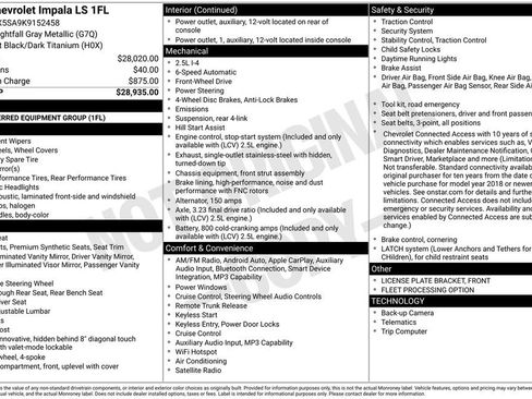 Used 2019 Chevrolet Impala LS image 26