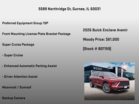 New 2026 Buick Enclave Avenir w/ Super Cruise Package image 7