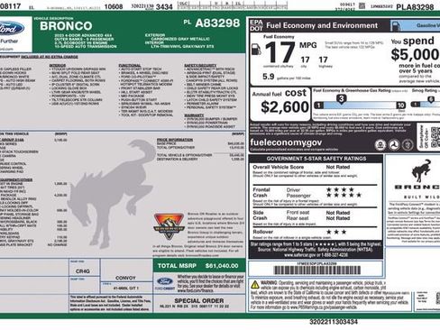 Used 2023 Ford Bronco Outer Banks w/ Sasquatch Package image 3