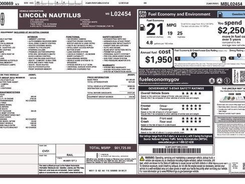 Used 2021 Lincoln Nautilus Reserve w/ Equipment Group 201A image 32