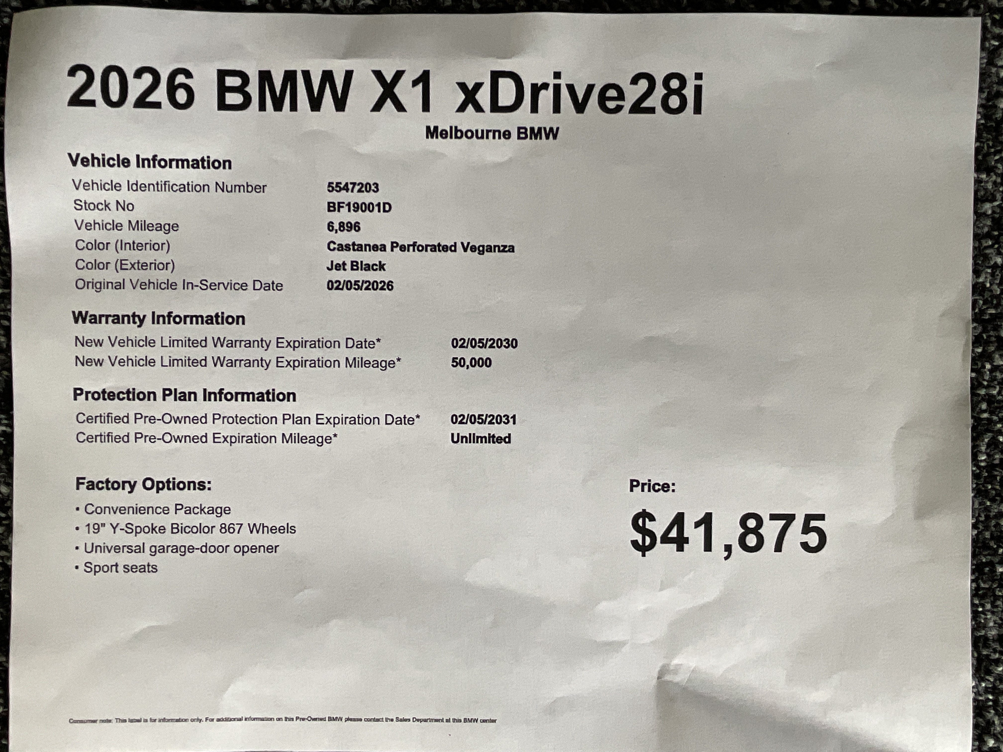 Certified 2026 BMW X1 xDrive28i w/ Convenience Package AWD/4WD image 36