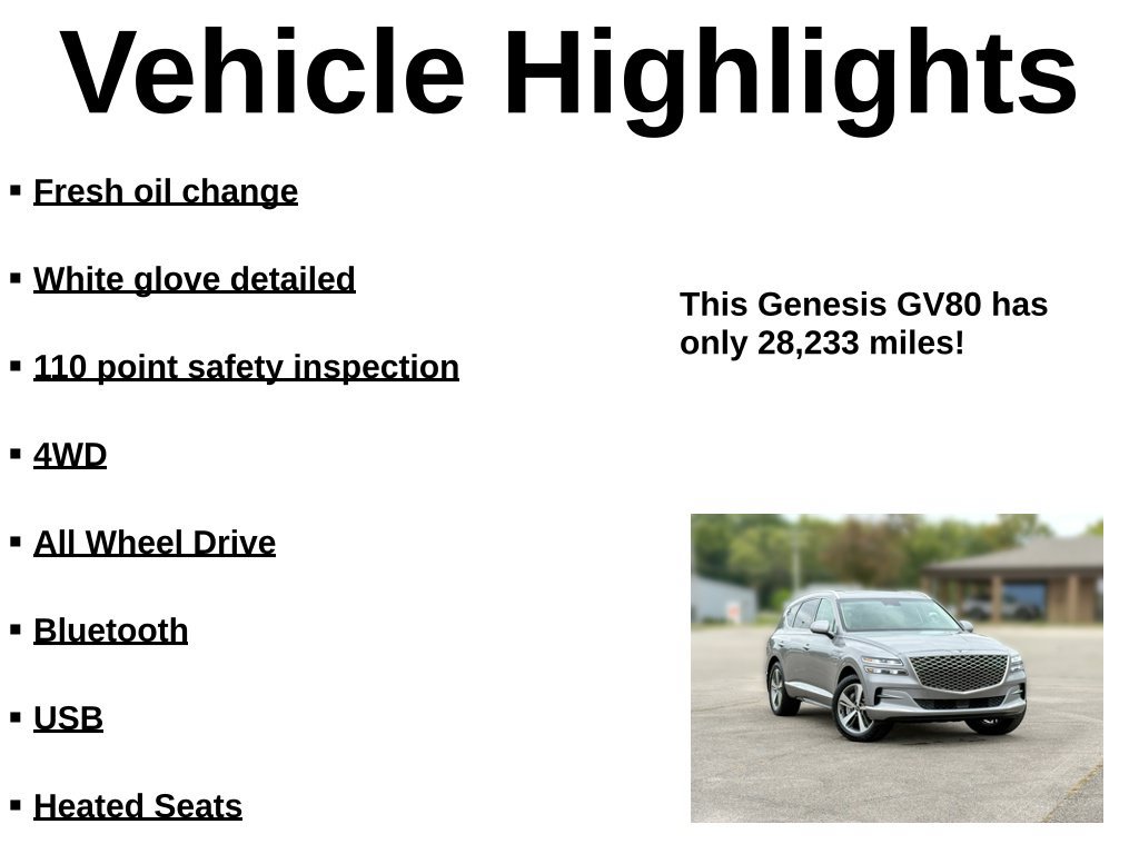 Used 2024 Genesis GV80 3.5T Advanced w/ Advanced Package AWD/4WD image 42